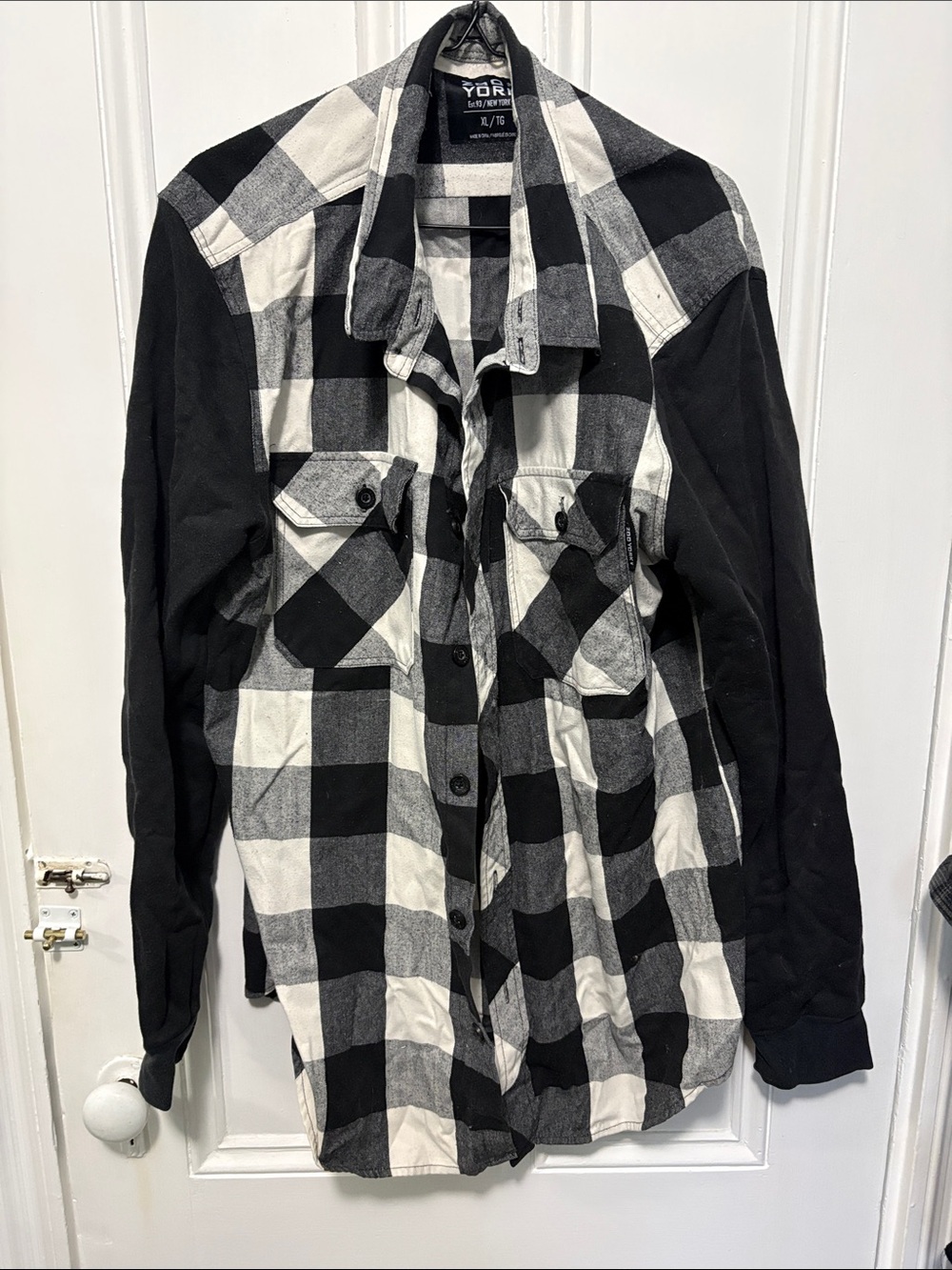 Zoo York Black and White Buffalo Plaid Shirt Jacket